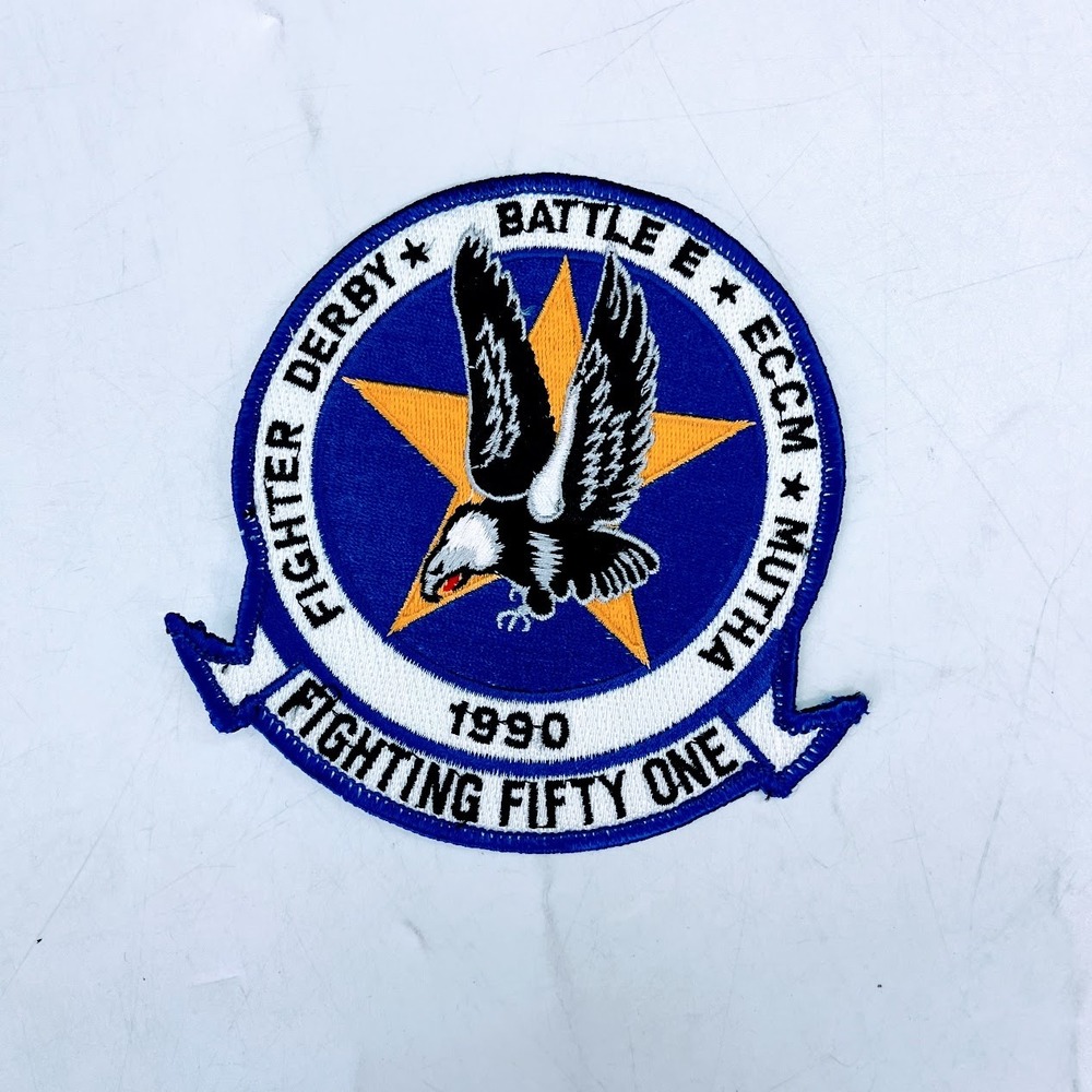 Vintage 1990 US Navy VF-51 Fighting Fifty One Screaming Eagles Fighter Patch